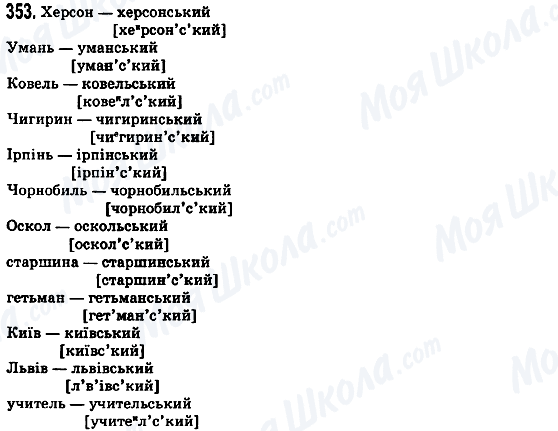 ГДЗ Українська мова 5 клас сторінка 353