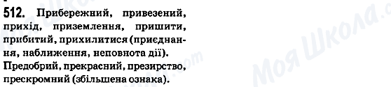 ГДЗ Укр мова 5 класс страница 512