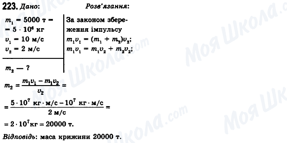 ГДЗ Фізика 10 клас сторінка 223