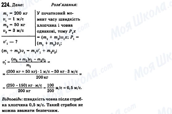 ГДЗ Фізика 10 клас сторінка 224