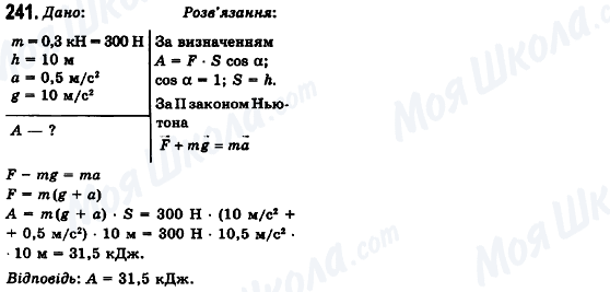 ГДЗ Физика 10 класс страница 241