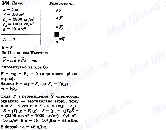 ГДЗ Физика 10 класс страница 244