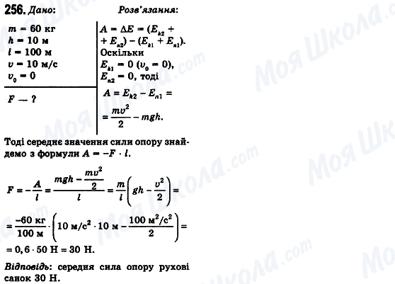 ГДЗ Фізика 10 клас сторінка 256