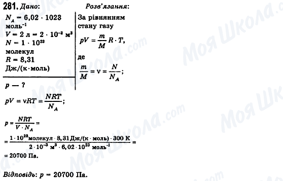 ГДЗ Физика 10 класс страница 281