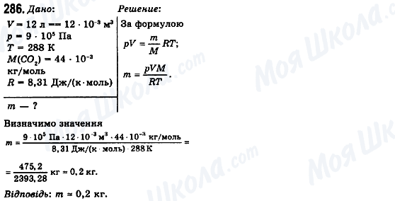 ГДЗ Физика 10 класс страница 286