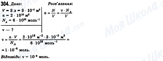 ГДЗ Фізика 10 клас сторінка 304