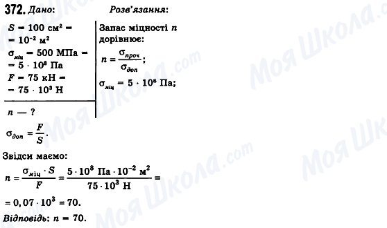 ГДЗ Фізика 10 клас сторінка 372