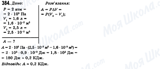 ГДЗ Фізика 10 клас сторінка 384