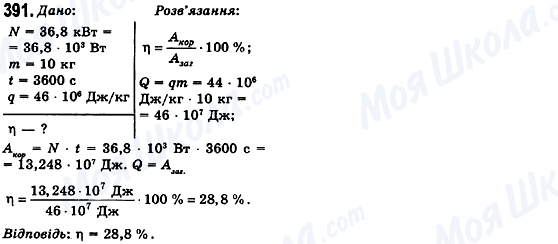 ГДЗ Фізика 10 клас сторінка 391