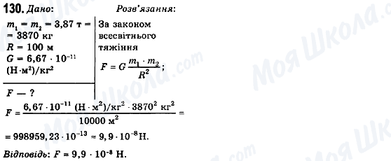 ГДЗ Фізика 10 клас сторінка 130