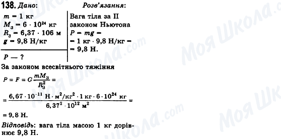 ГДЗ Физика 10 класс страница 138