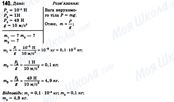 ГДЗ Физика 10 класс страница 140