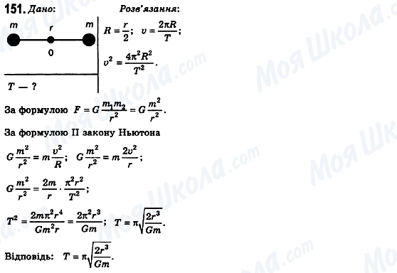 ГДЗ Фізика 10 клас сторінка 151