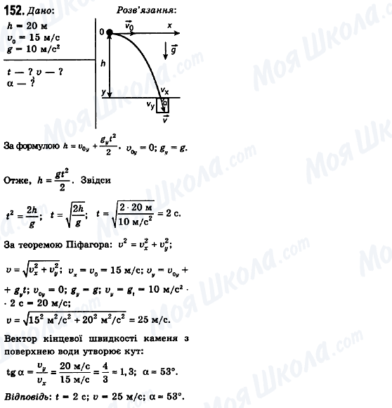 ГДЗ Фізика 10 клас сторінка 152