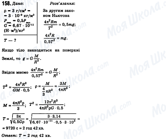 ГДЗ Физика 10 класс страница 158