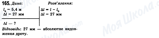 ГДЗ Фізика 10 клас сторінка 165