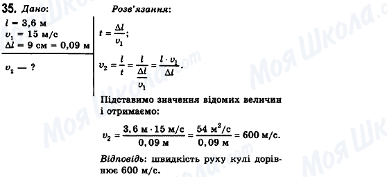 ГДЗ Фізика 10 клас сторінка 35