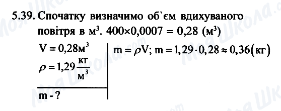 ГДЗ Фізика 7 клас сторінка 5.39