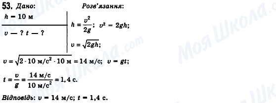 ГДЗ Физика 10 класс страница 53