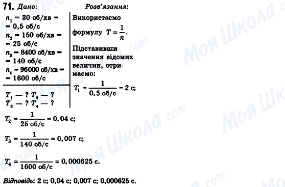 ГДЗ Физика 10 класс страница 71