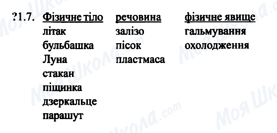 ГДЗ Физика 7 класс страница 1.7