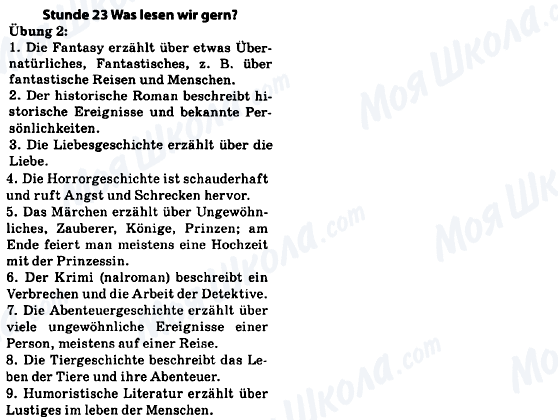 ГДЗ Німецька мова 10 клас сторінка Stunde 23