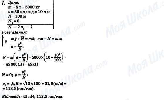 ГДЗ Фізика 10 клас сторінка 7