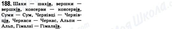 ГДЗ Українська мова 6 клас сторінка 188