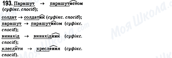 ГДЗ Українська мова 6 клас сторінка 193
