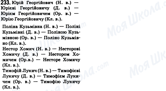 ГДЗ Українська мова 6 клас сторінка 233
