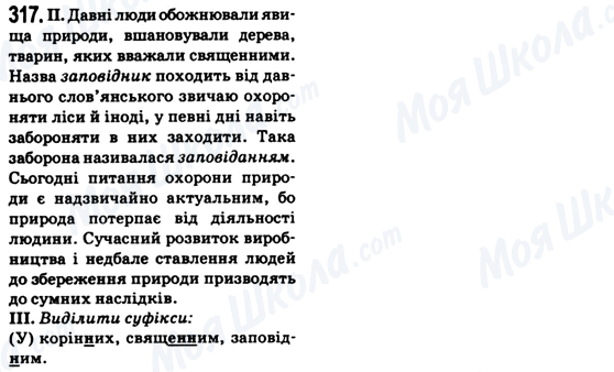 ГДЗ Українська мова 6 клас сторінка 317