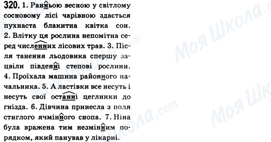 ГДЗ Українська мова 6 клас сторінка 320