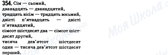 ГДЗ Українська мова 6 клас сторінка 354
