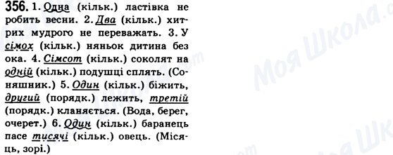 ГДЗ Українська мова 6 клас сторінка 356
