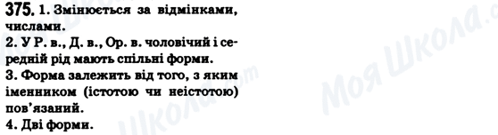 ГДЗ Укр мова 6 класс страница 375