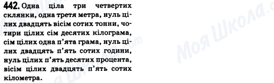 ГДЗ Укр мова 6 класс страница 442