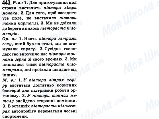 ГДЗ Українська мова 6 клас сторінка 443