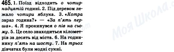 ГДЗ Українська мова 6 клас сторінка 465