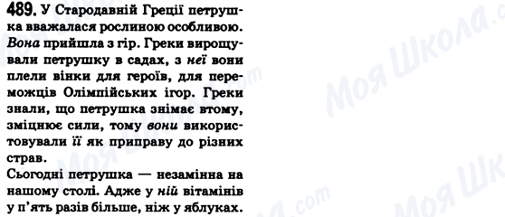ГДЗ Українська мова 6 клас сторінка 489
