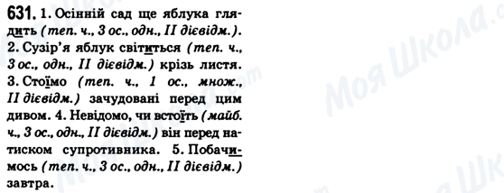 ГДЗ Українська мова 6 клас сторінка 631