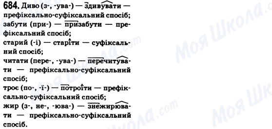 ГДЗ Українська мова 6 клас сторінка 684