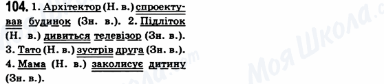 ГДЗ Українська мова 6 клас сторінка 104