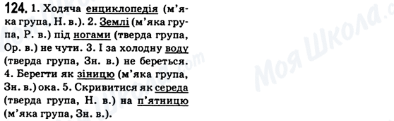 ГДЗ Українська мова 6 клас сторінка 124