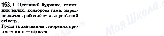 ГДЗ Українська мова 6 клас сторінка 153