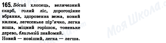 ГДЗ Українська мова 6 клас сторінка 165