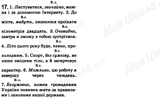 ГДЗ Українська мова 6 клас сторінка 17