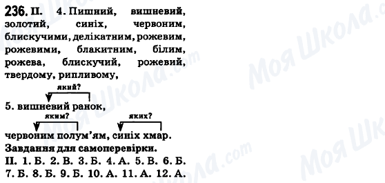 ГДЗ Укр мова 6 класс страница 236