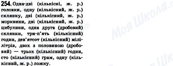 ГДЗ Укр мова 6 класс страница 254