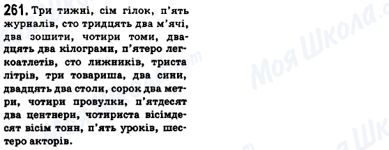 ГДЗ Українська мова 6 клас сторінка 261