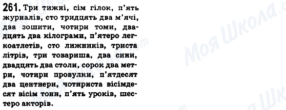 ГДЗ Укр мова 6 класс страница 261